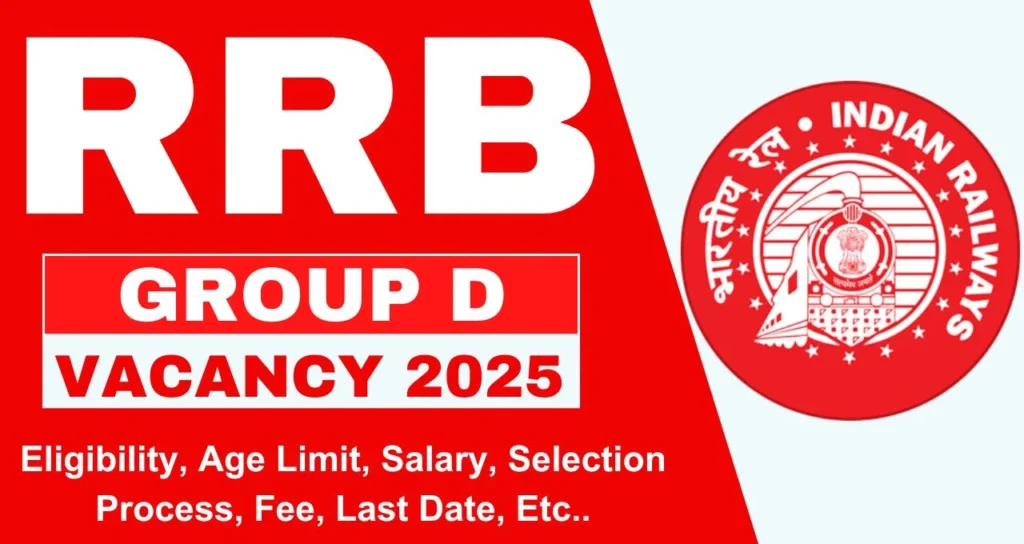 Railway RRB Group D Recruitment 2025 